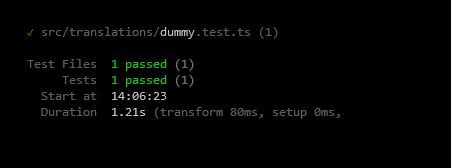 Lingui extract command line result